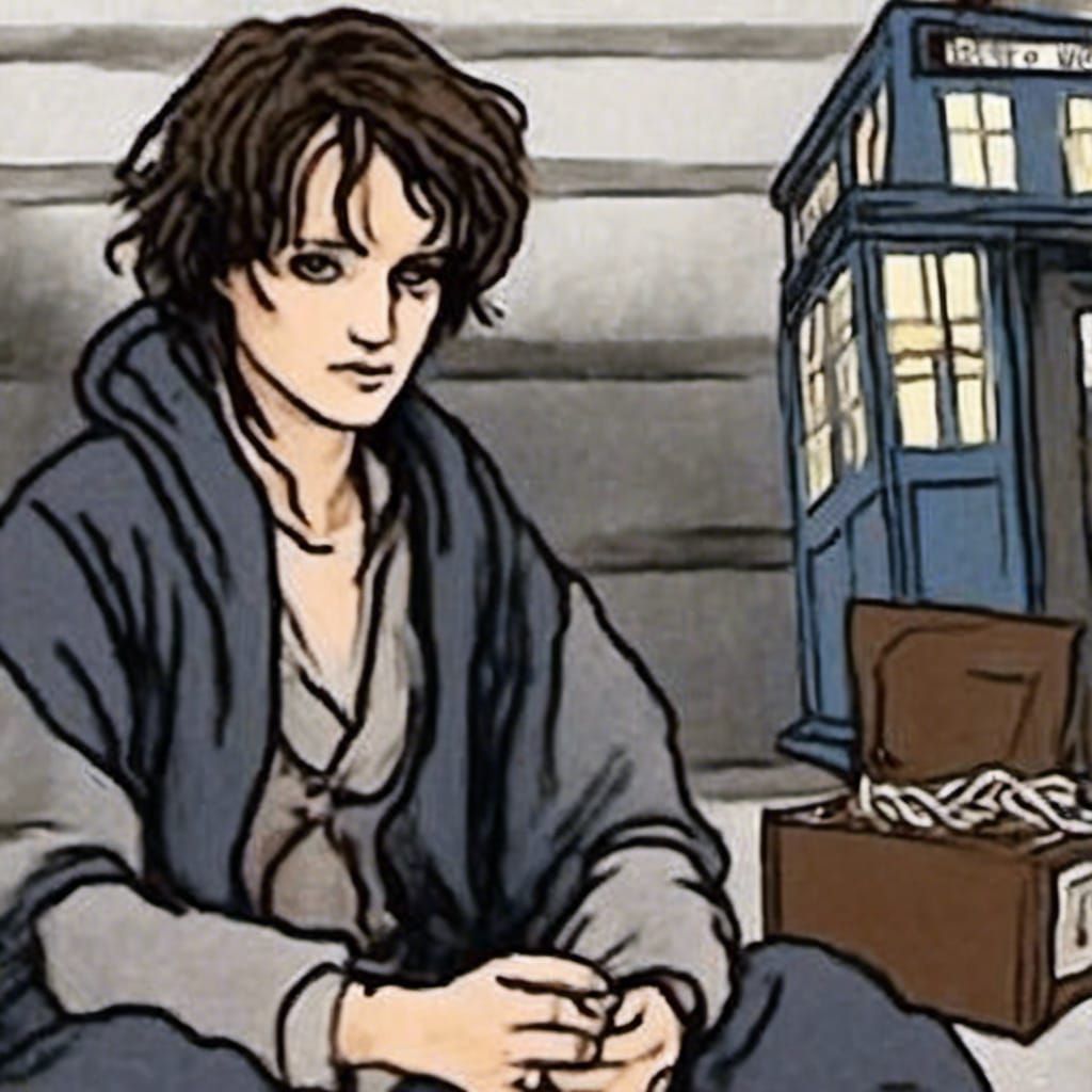 Ghostly Doctor Who Scene with Paranormal Investigator