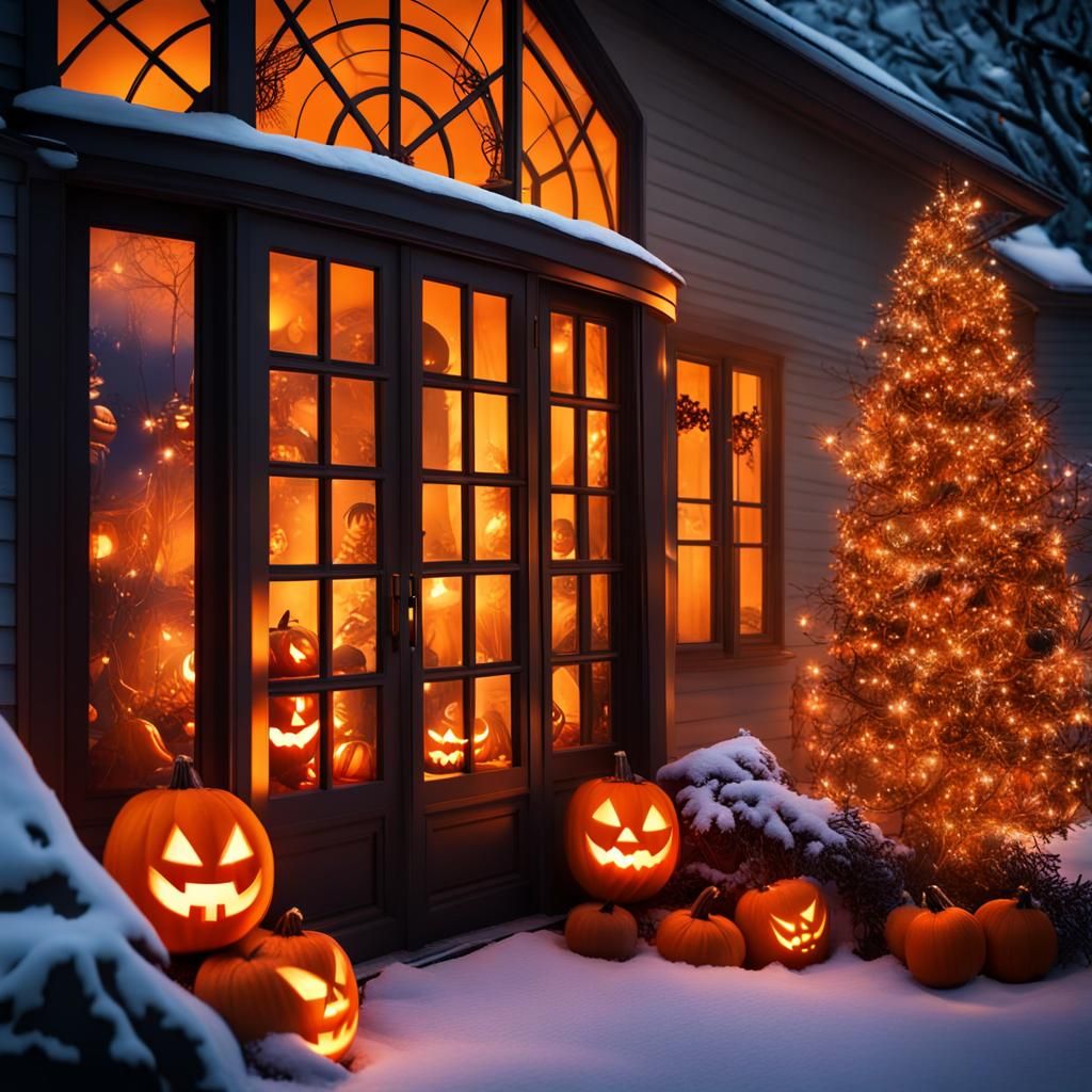 Halloween Trick-or-Treaters on Christmas Day