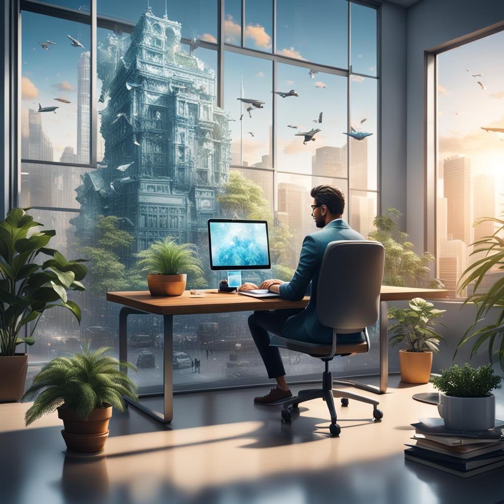 Modern architecture office.