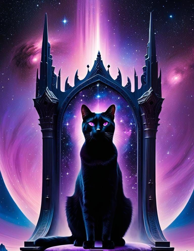 Eldritch Multiverse: Deep Black Void Cat