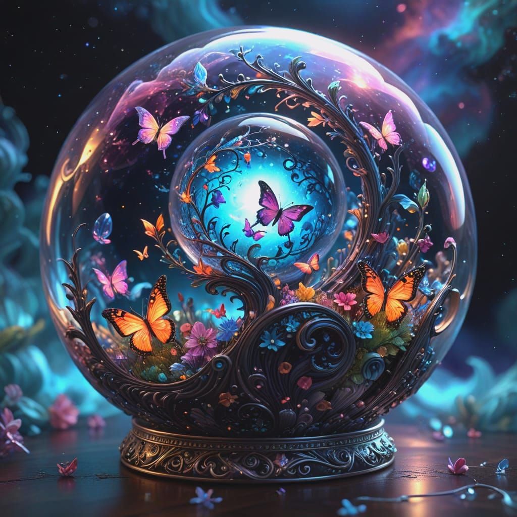 Whirling Fairy-Tale Realm in Iridescent Splendor