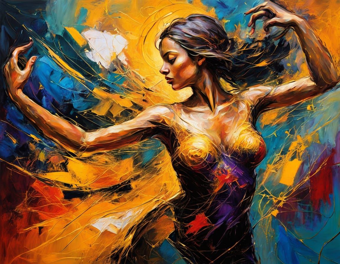 Vibrant Dance with the Dark Within