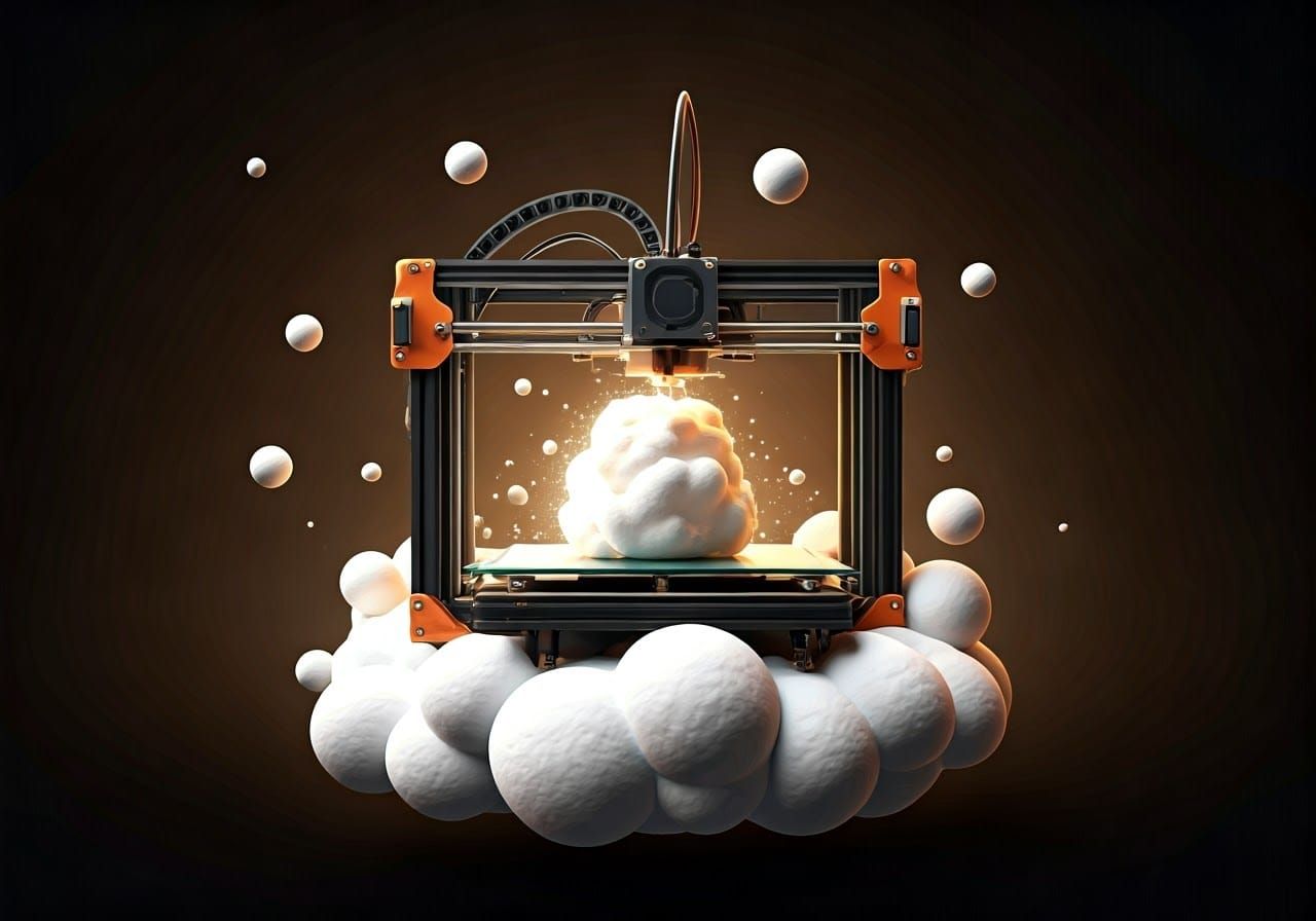 3d printed and marshmallow!