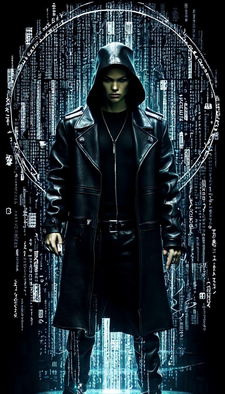 Cyberpunk Vandal in Chiaroscuro Fantasy Art