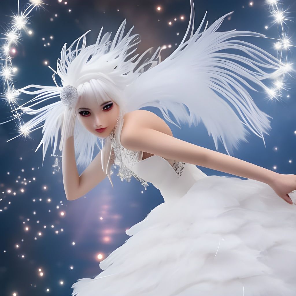 Electric Fairy in Anime Key Visual Style