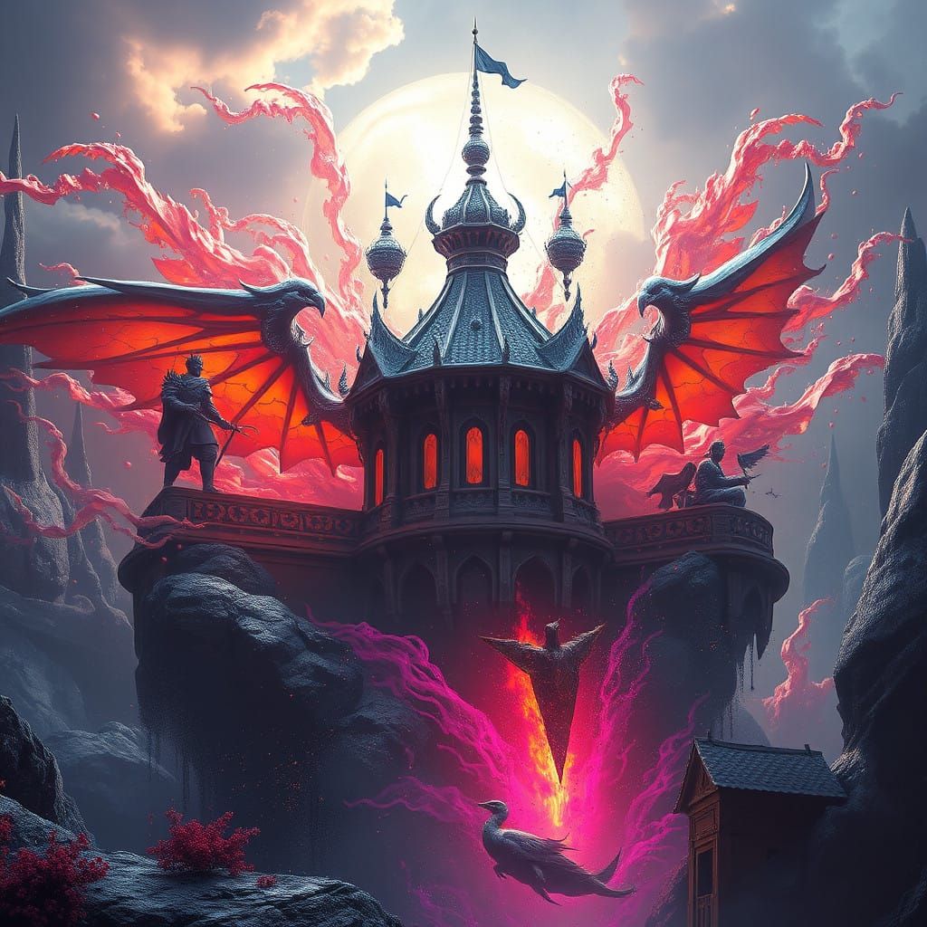 Epic Fantasy Landscape in Unreal Engine 5 Style