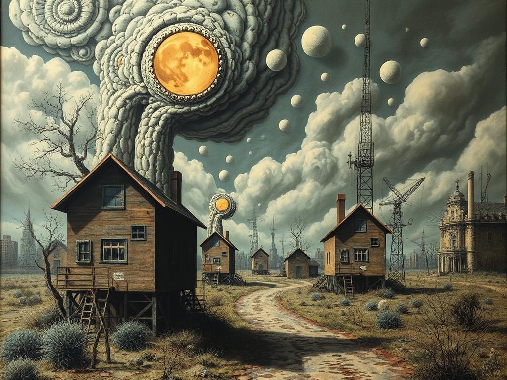 Surreal Neighborworld Inspired by Goya and Nitsch