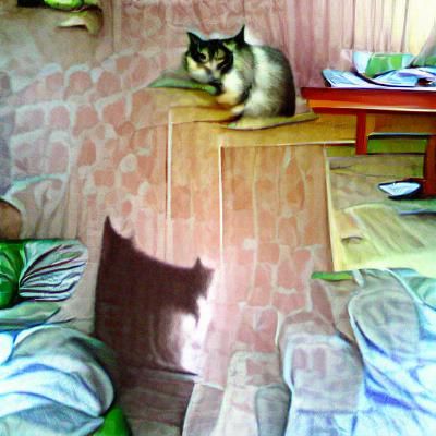 Maja the Cat: An AI Interpretation