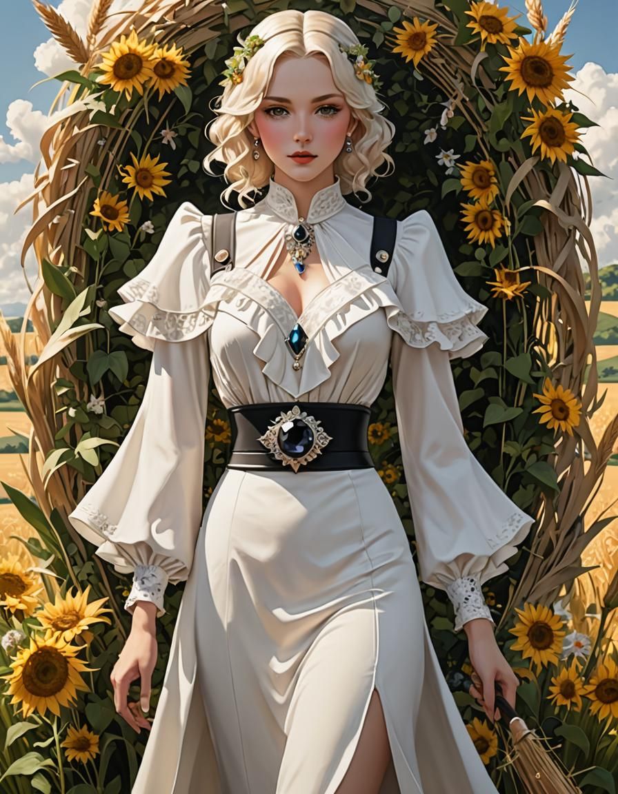 Lughnasadh: 1930s White Suit in 3D Anime Art