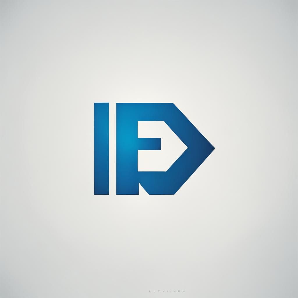 Minimalist Blue Logo Design Featuring Letters FRMN