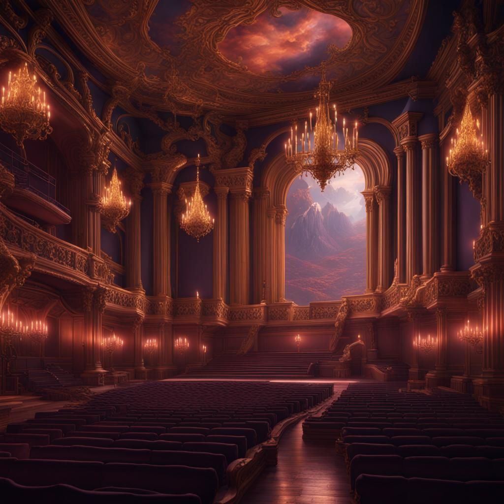 Fantastical Night at the Opera: Detailed Matte Painting