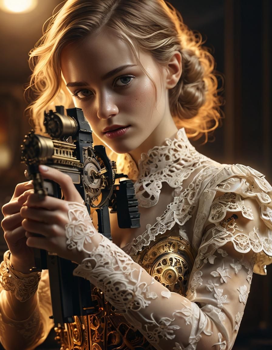 Assembling Time: Hyper-Realistic Digital Art of Clockwork