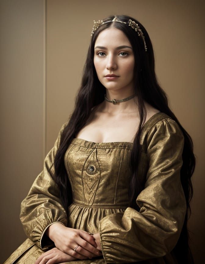 Modern Mona Lisa Reimagined in Legendary Style