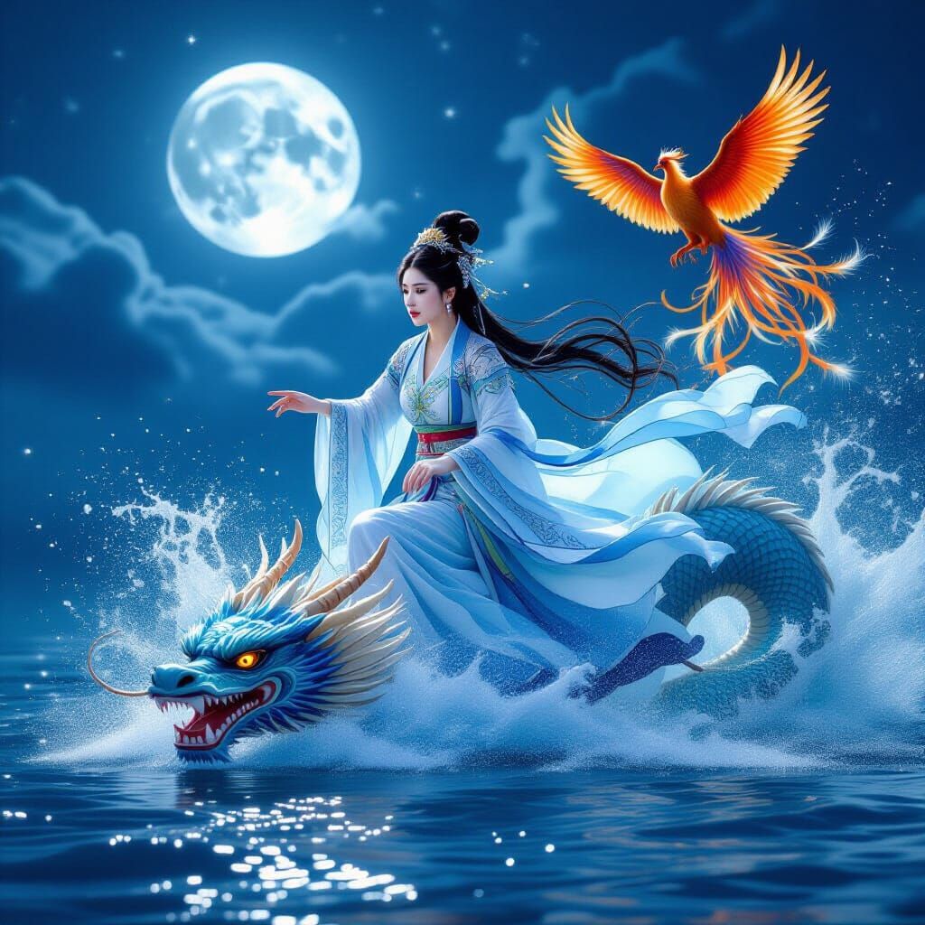 Mythological Water Spirit's Dragon Dive