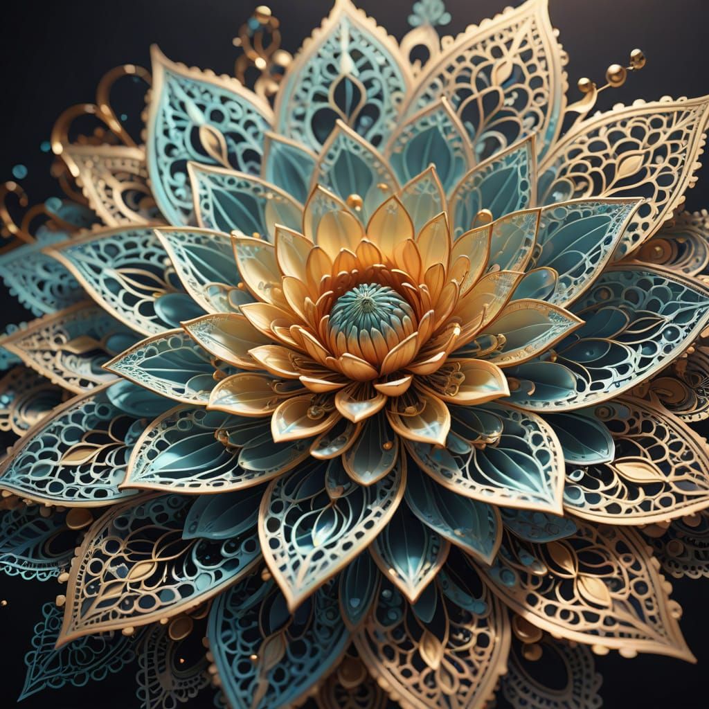 Ethereal Floral Wonders in Iridescent Pastels