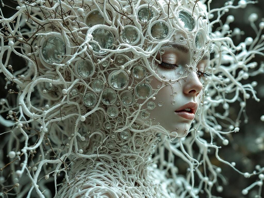 She's Hollow - Mirrors on Nature Mock Her Embodied Ivory-Whi...