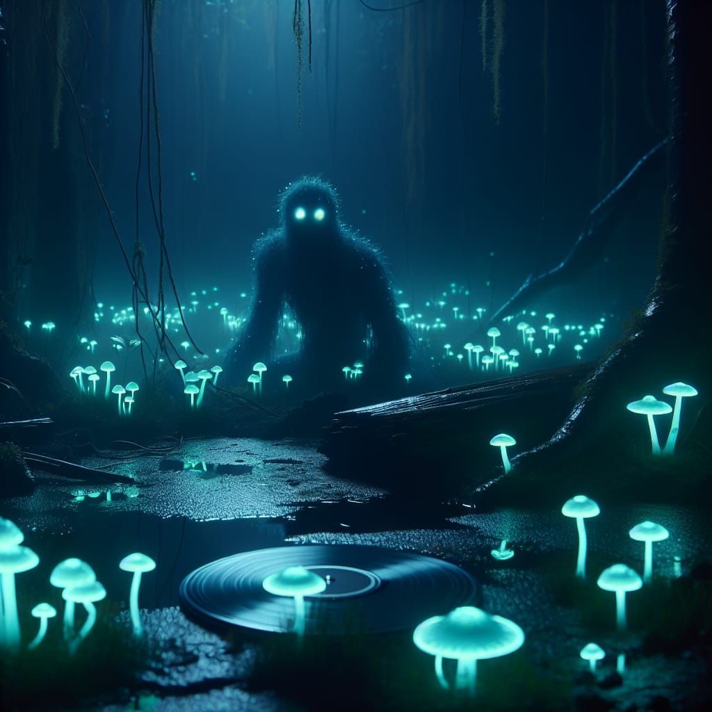 Bioluminescent Swamp Monster Album Cover