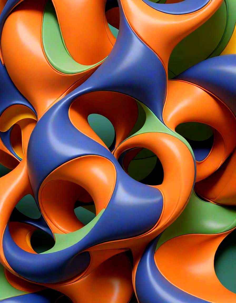 Intricate Geometric Patterns in Hyperbolic Space