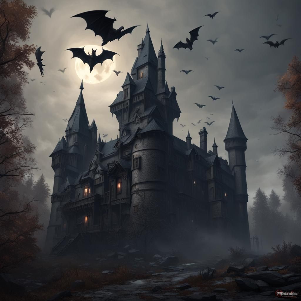 Sinister Haunted Castle in Ravenloft, Hyperrealistic 8k