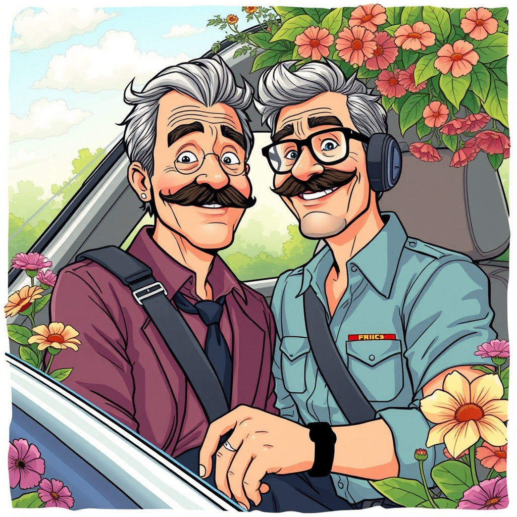 Glen Quagmire Portrait in Comics-Inspired Style