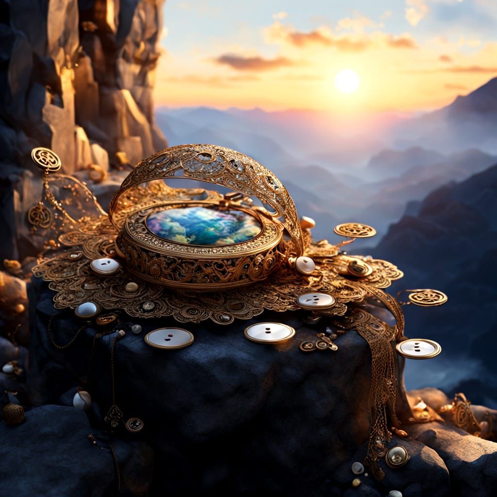 Detailed Mixed Media Collage of Textures and Materials