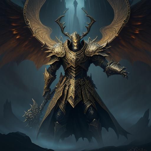 Majestic Overlord in Baroque Flemish Oil Painting Style