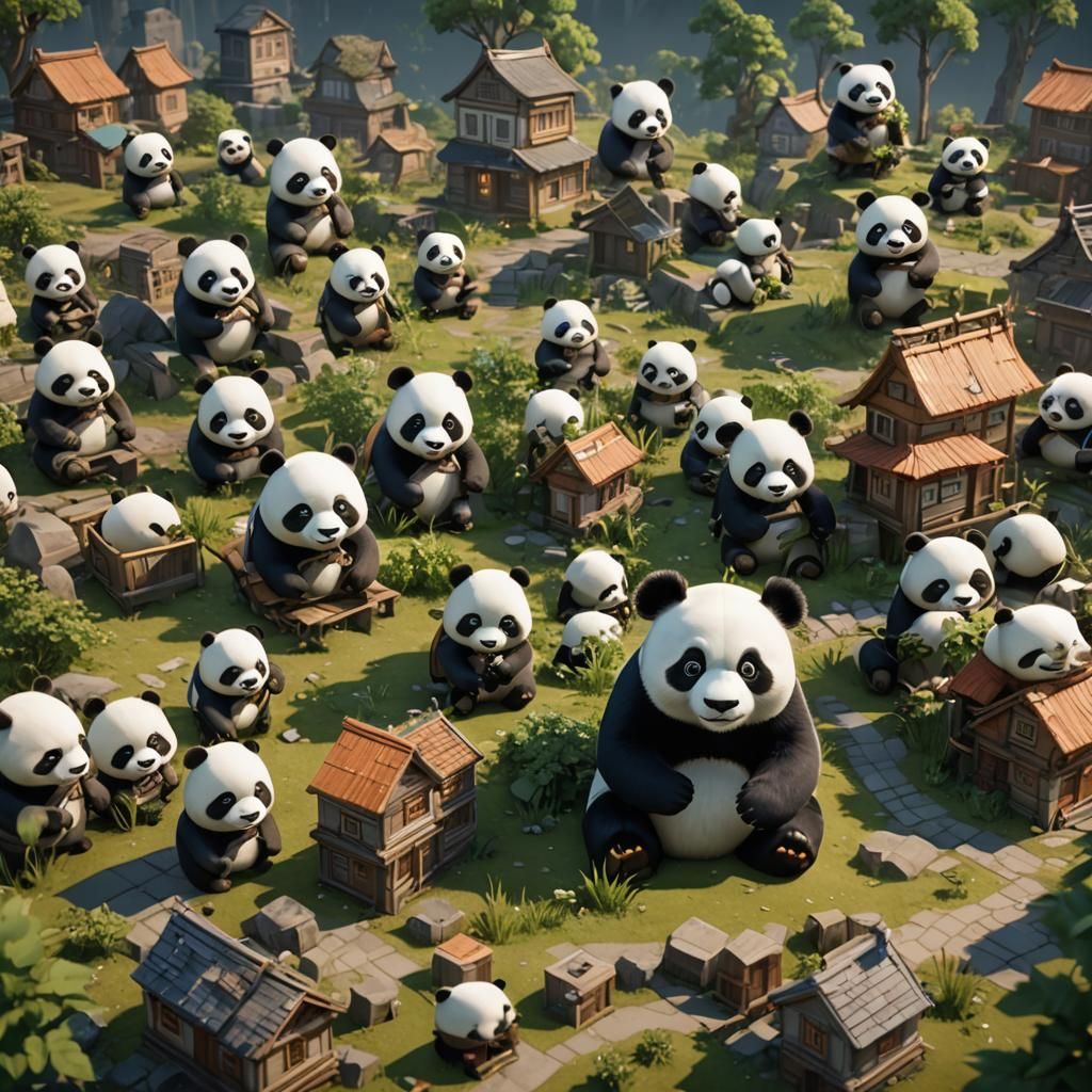 Panda Applies for Mortgage in 3D Game Style