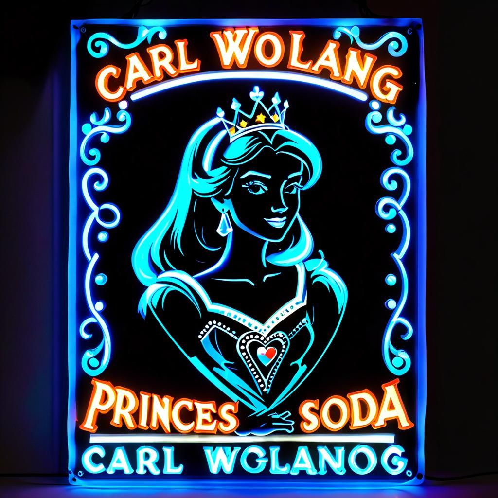 Flashing Sign for Carl Wolfgang Art Studio