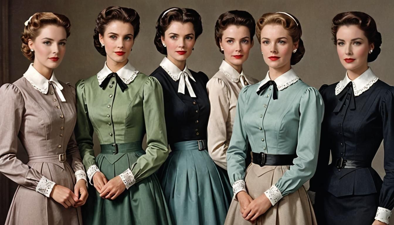 Elegant Women with Hourglass Figures