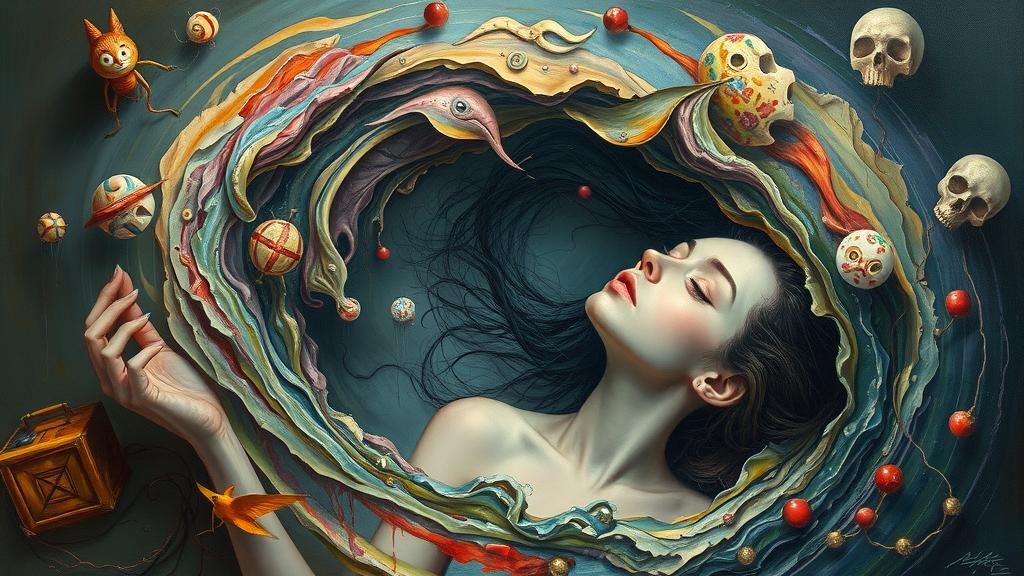 Surreal Dreamscape in Automatism Style