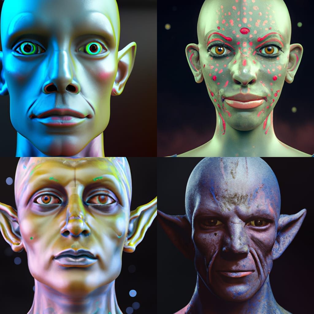 Detailed 8k Portrait of Alpha Centauri Alien