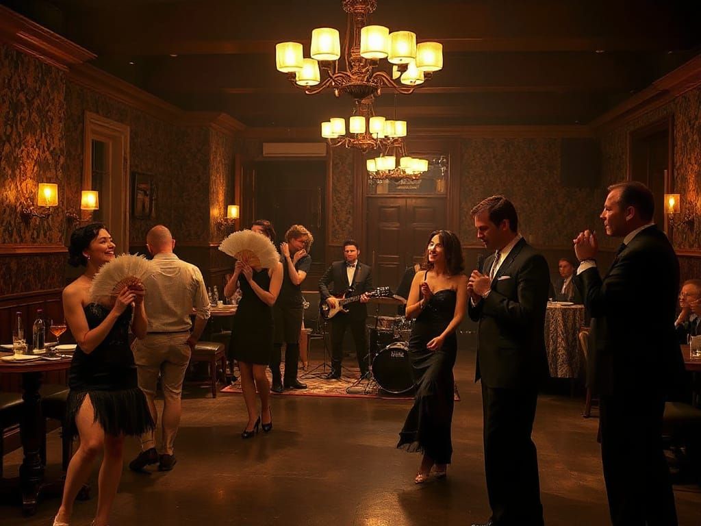 Roaring Twenties Speakeasy Scene