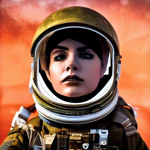 Post-Apocalyptic Space Warrior in 8K 3D