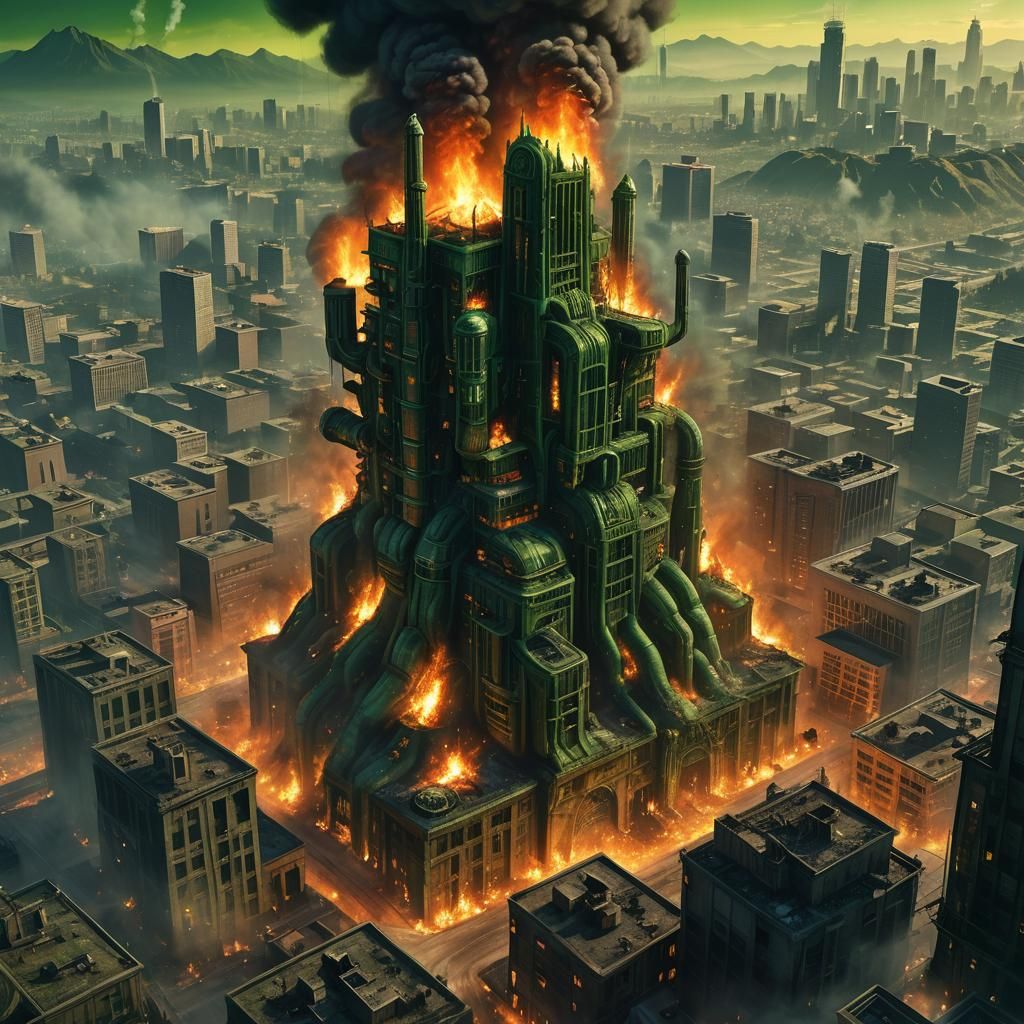 Inferno: Giant Furnace in Los Santos, Surreal Art