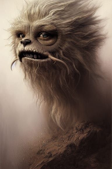Hyper-Realistic Fizzgig Airbrush Art CGI Render