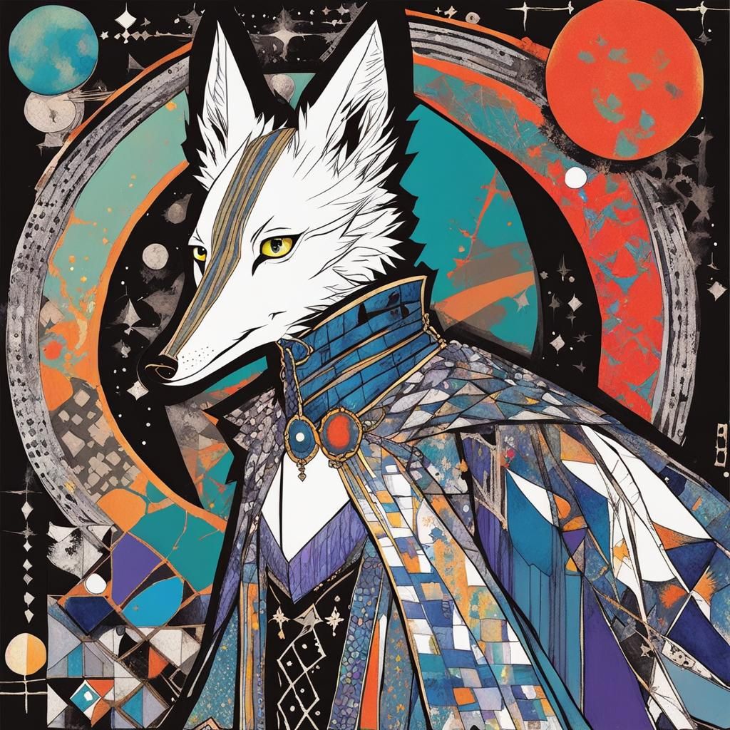 Manga Chibi Figure in Gouache Style by Clarke