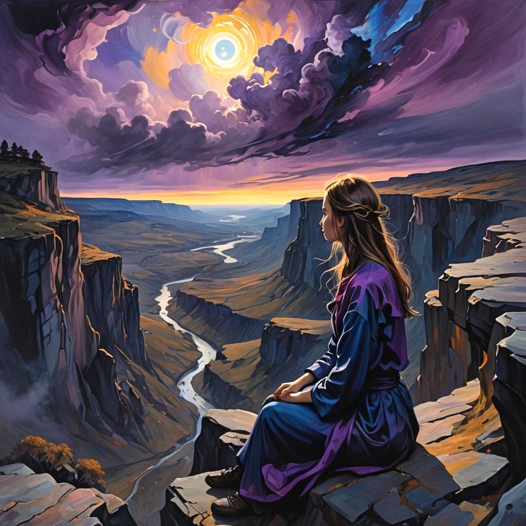 Introspective Portrait of Overpowering Feelings