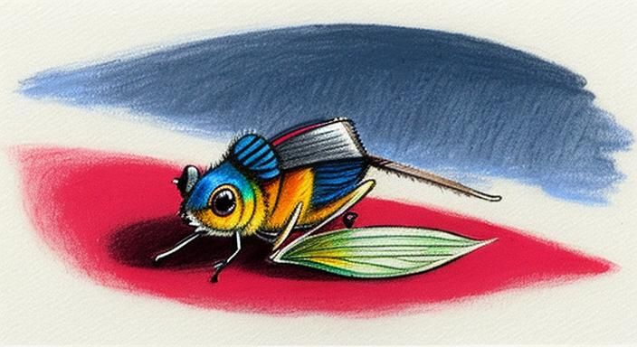 Mayan Cricket Pastel Drawing