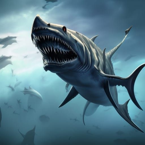 Demon Shark Fantasy Concept Art
