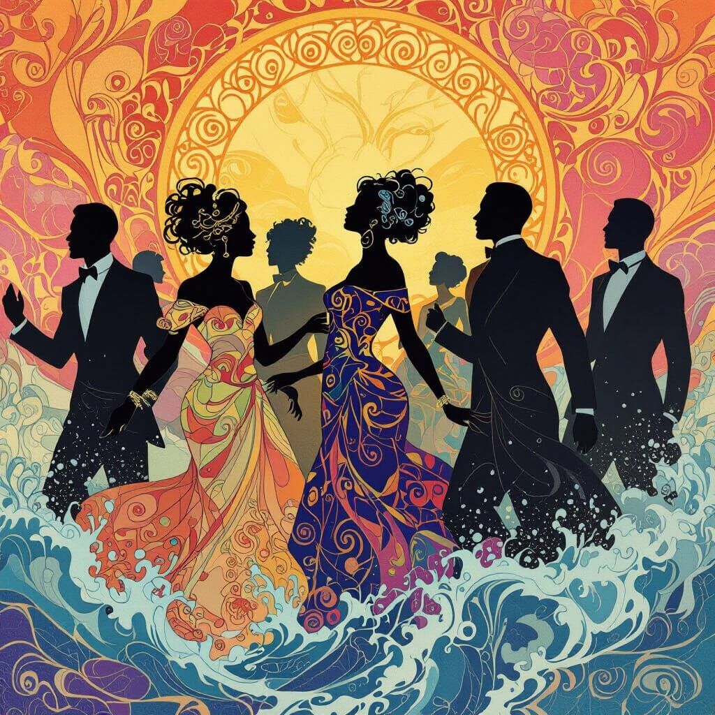 Figures in Storm: Art Nouveau Surrealism