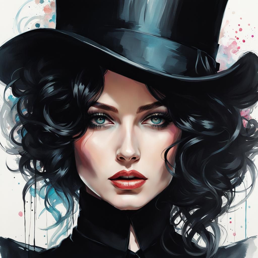 Woman in Magician's Hat, Roset Style