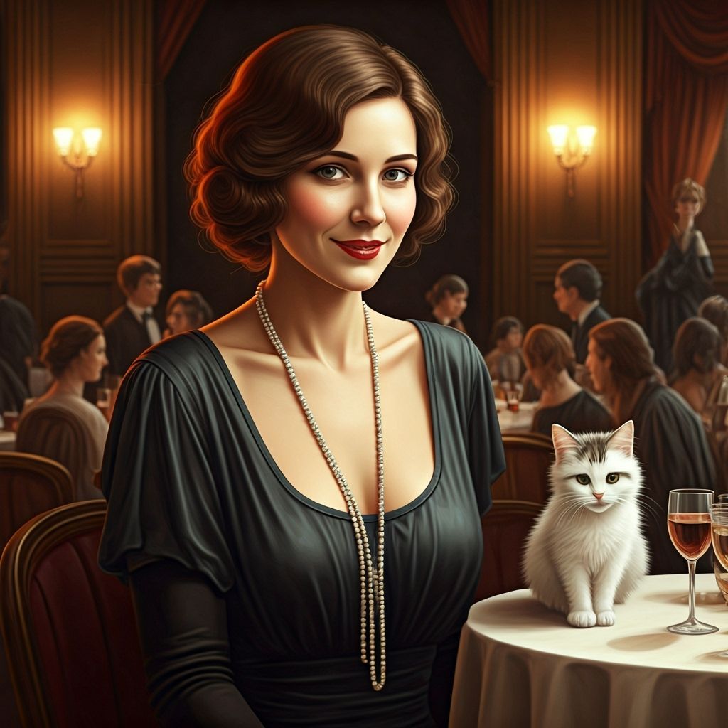 1920s Festivity Hall Portrait in Charleston Style