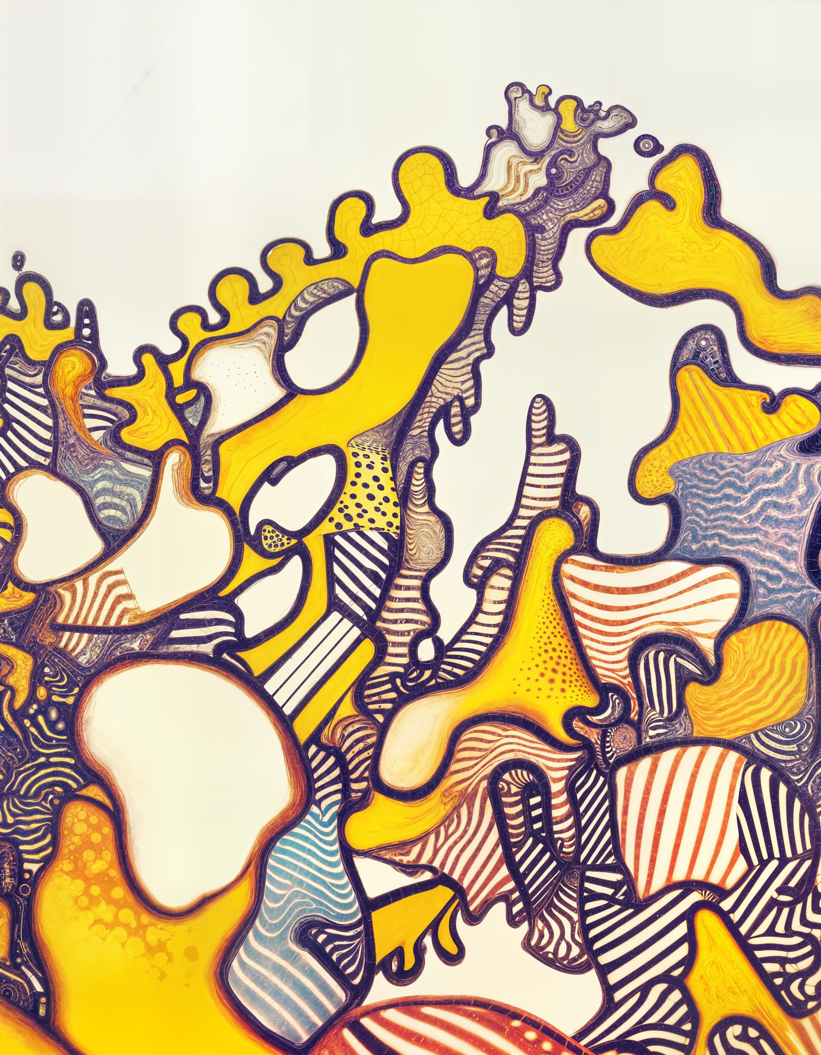 Abstract Wormhole Junction in Vibrant Exo-Nirvana Colors