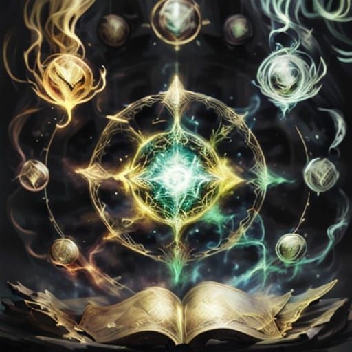 Magical Potion Bottle Glowing Warmly in Oil Painting Style