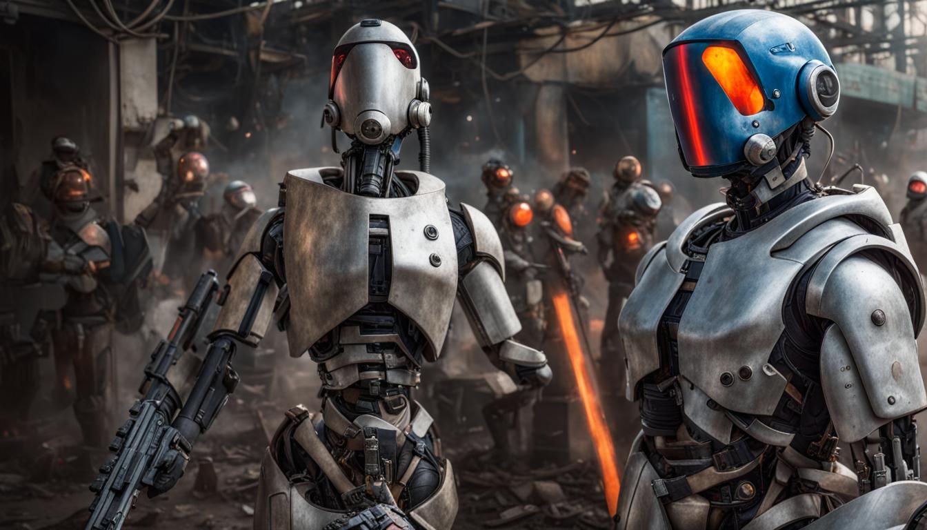 Futuristic Soldiers in the Year 2100