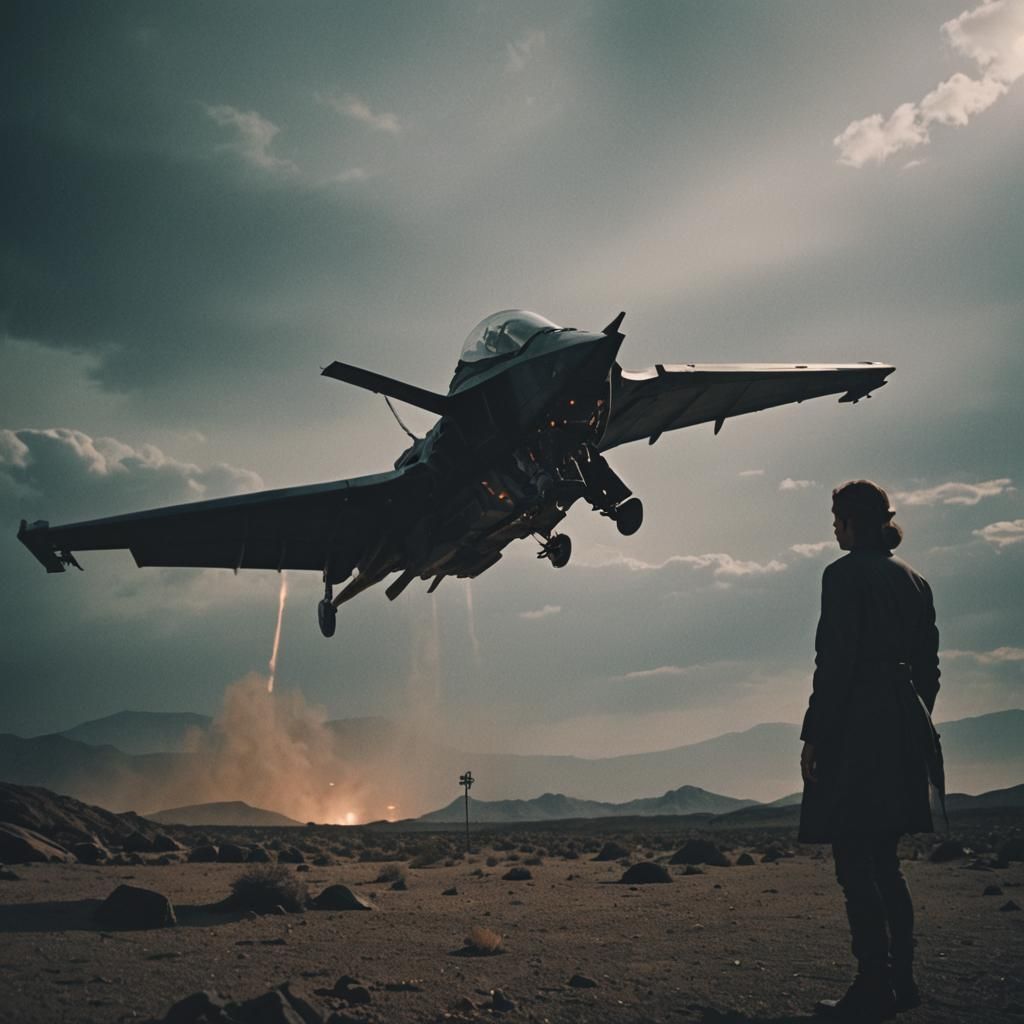 Dramatic Tech Noir Film Still in Cinematic Lighting