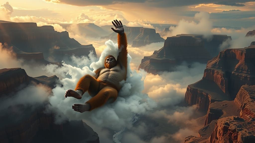 Bigfoot Backstroke in Grand Canyon Cloud River
