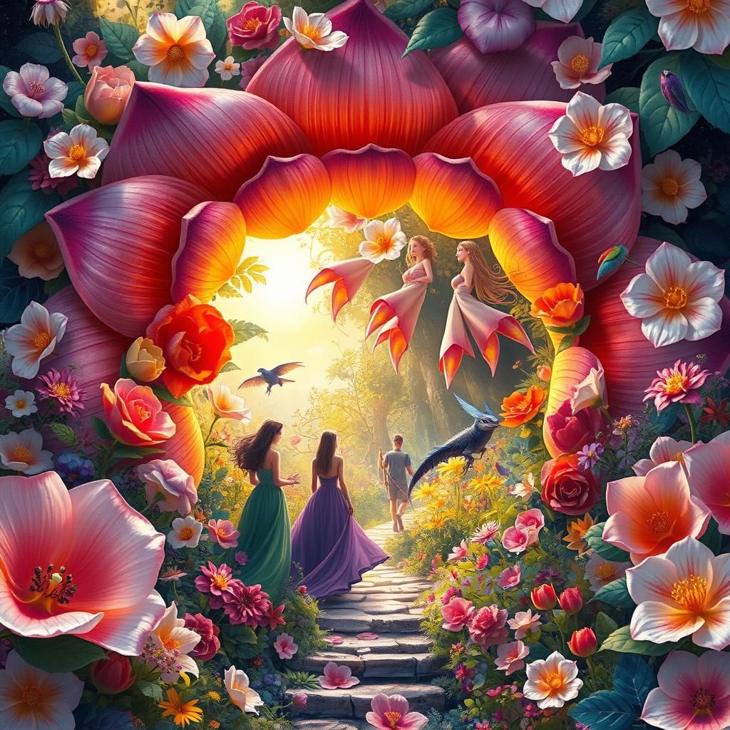Fantasy Garden Portal: A Digital Art Masterpiece