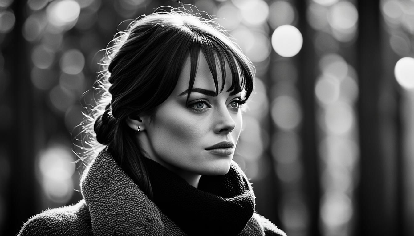 Emma Stone in 'Bleat' Black and White Photography