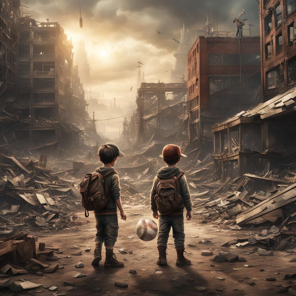 Boy Finds Baseball in Post-Apocalyptic World